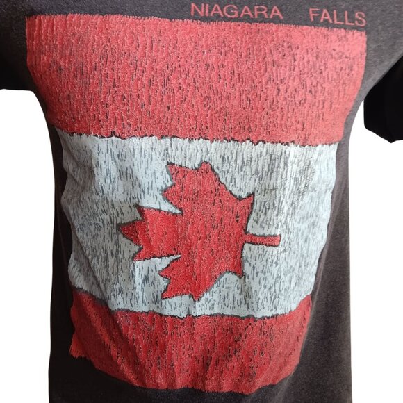 Vintage 1990s Mens Tee Medium Buttery Niagara Falls Canada T-Shirt Single Stitch - Picture 2 of 5